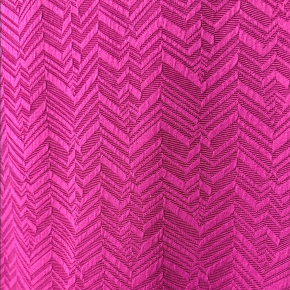 Dana Buchman Fuchsia Chevron Long Sleeve Top - Picture 5 of 10